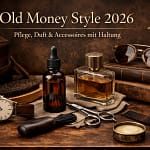 Old Money Style 2026 – Pflegeduft & Accessoires mit Haltung 2 Old Money Style 2026 ist kein Trend. Es ist eine Haltung. Weniger Produkte. Mehr Qualität. Pflege, die nicht auffällt – sondern wirkt.