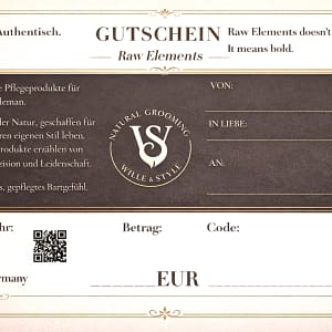 Gutschein für Bartpflegeprodukte. Betrag wählbar