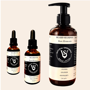 Bartpflegeset Frischekick zweimal Bartöl und ein Bartshampoo